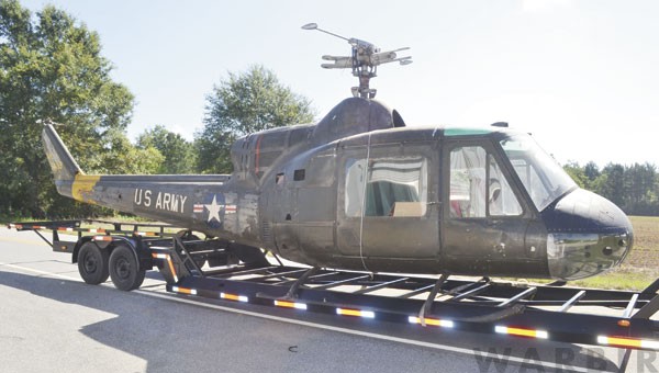 Bell XH 40 55 4459 ready for transport to Blast Off Inc. 16 June 2015. The Atmore Advance