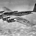 Boeing B 17C Flying Fortress in flight