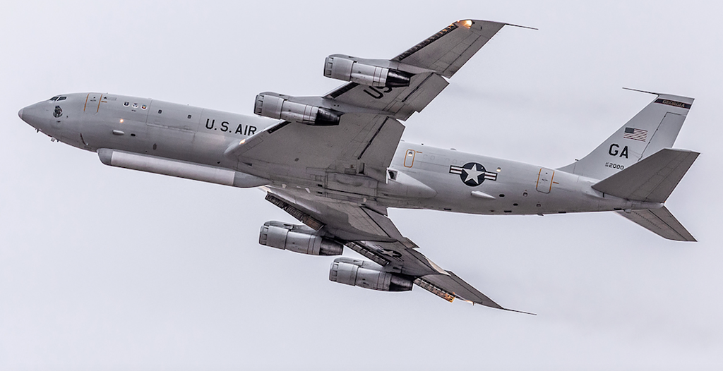 E-8C JSTARS 00-2000 while serving with the Georgia Air National Guard from Robins AFB. 