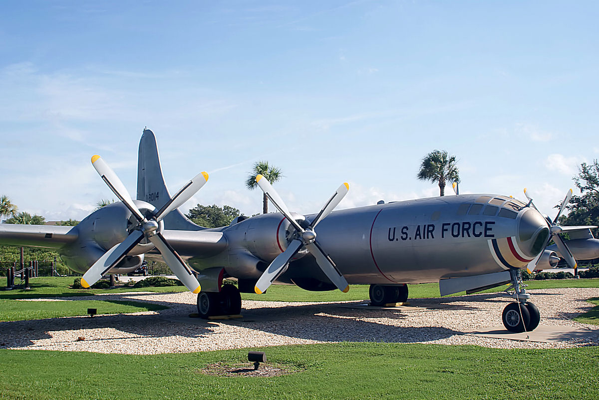Last of the Piston Bombers: Surviving Examples of the Boeing B-50 78 Boeing KB 50J 125 BO Superfortress 49 0389 displayed as 48 0114 RSideFront MacDill Air Park 24July2010 14627366701