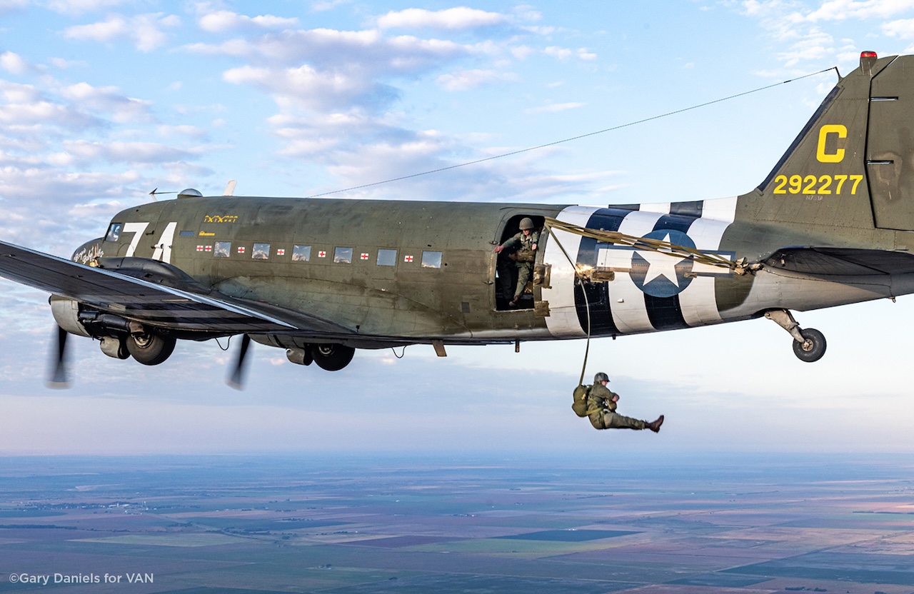 WWII Airborne Demonstration Team Keeps Two ‘Skytrains’ Airborne to Honor Veterans 17 Boogie Baby Gary Daniels 03 copy