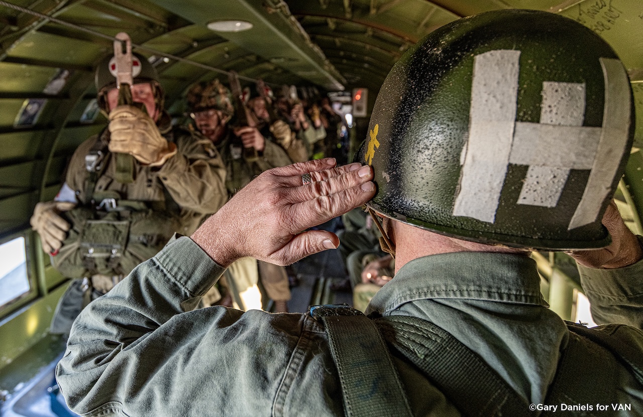 WWII Airborne Demonstration Team Keeps Two ‘Skytrains’ Airborne to Honor Veterans 18 Boogie Baby Gary Daniels 04