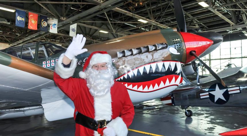 Breakfast Santa and Vintage Warbirds A Holiday Tradition Returns to the American Airpower Museum