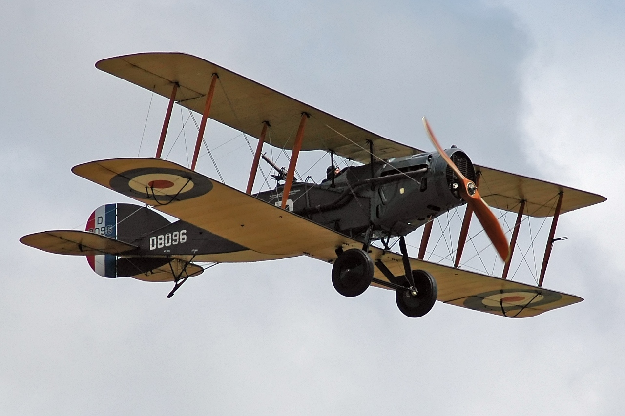 Bristol F2B D8096 flying 1