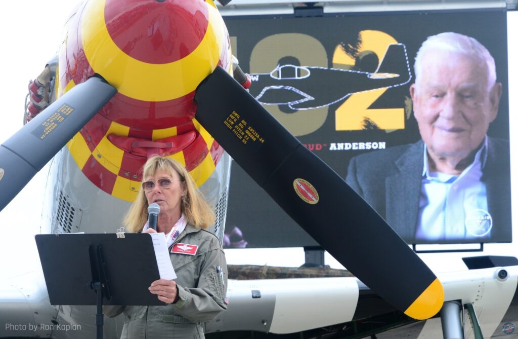 Bud Anderson Tribute Connie Bowlin EAA AirVenture