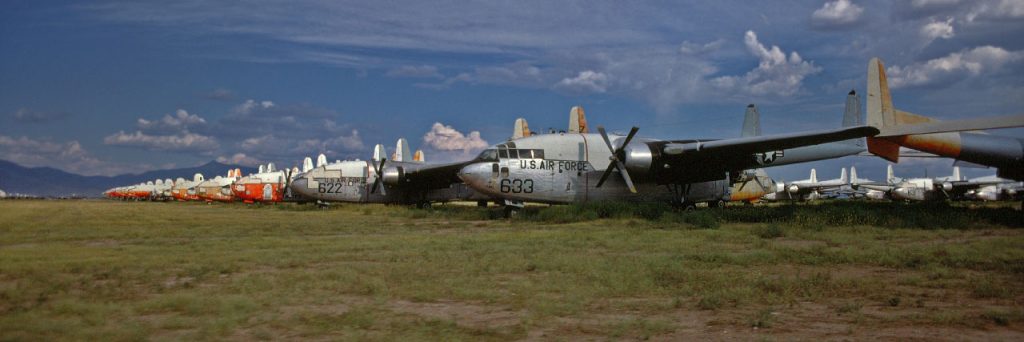 Boneyard Files: Fairchild C-119 Flying Boxcar - The Final Drop Zone in the Desert Sand 18 C 119 Rows 02 1280