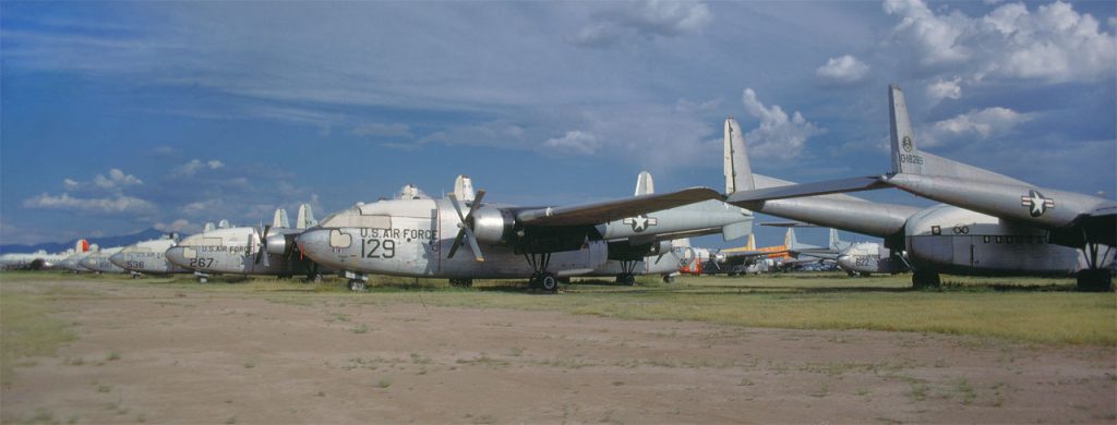 Boneyard Files: Fairchild C-119 Flying Boxcar - The Final Drop Zone in the Desert Sand 17 C 119 row 02 D M 09091968 1280