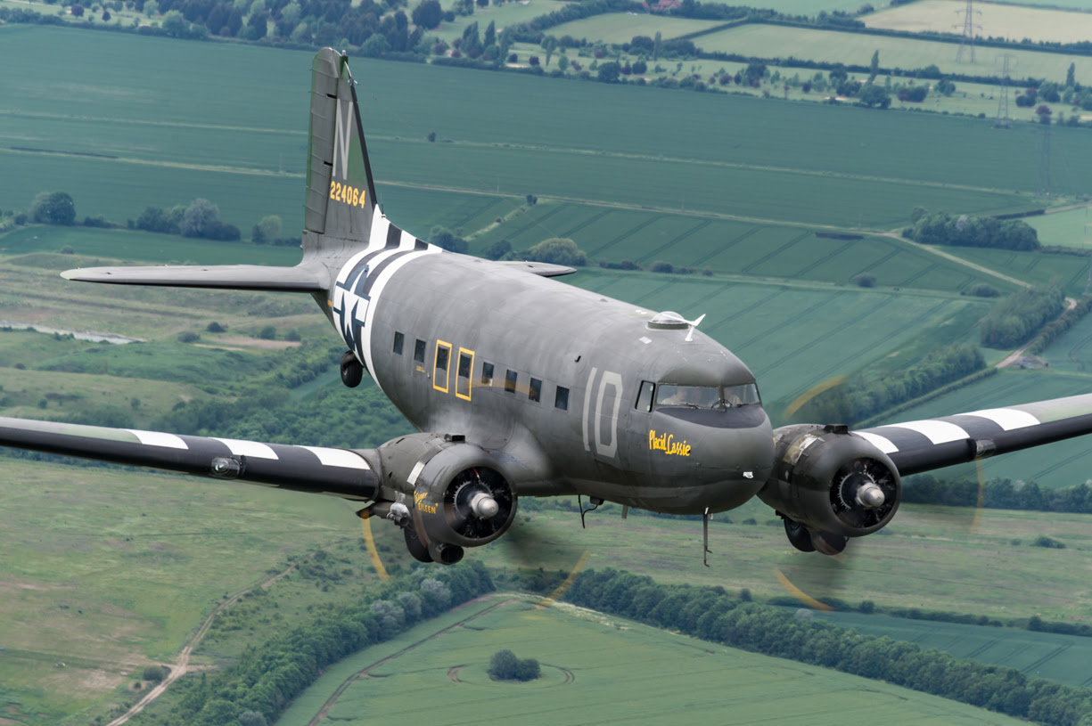 C 47 Placid Lassie air to air