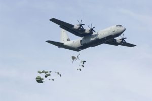 RAF C-130 drops supplies (Image Credit: Royal Air Force)