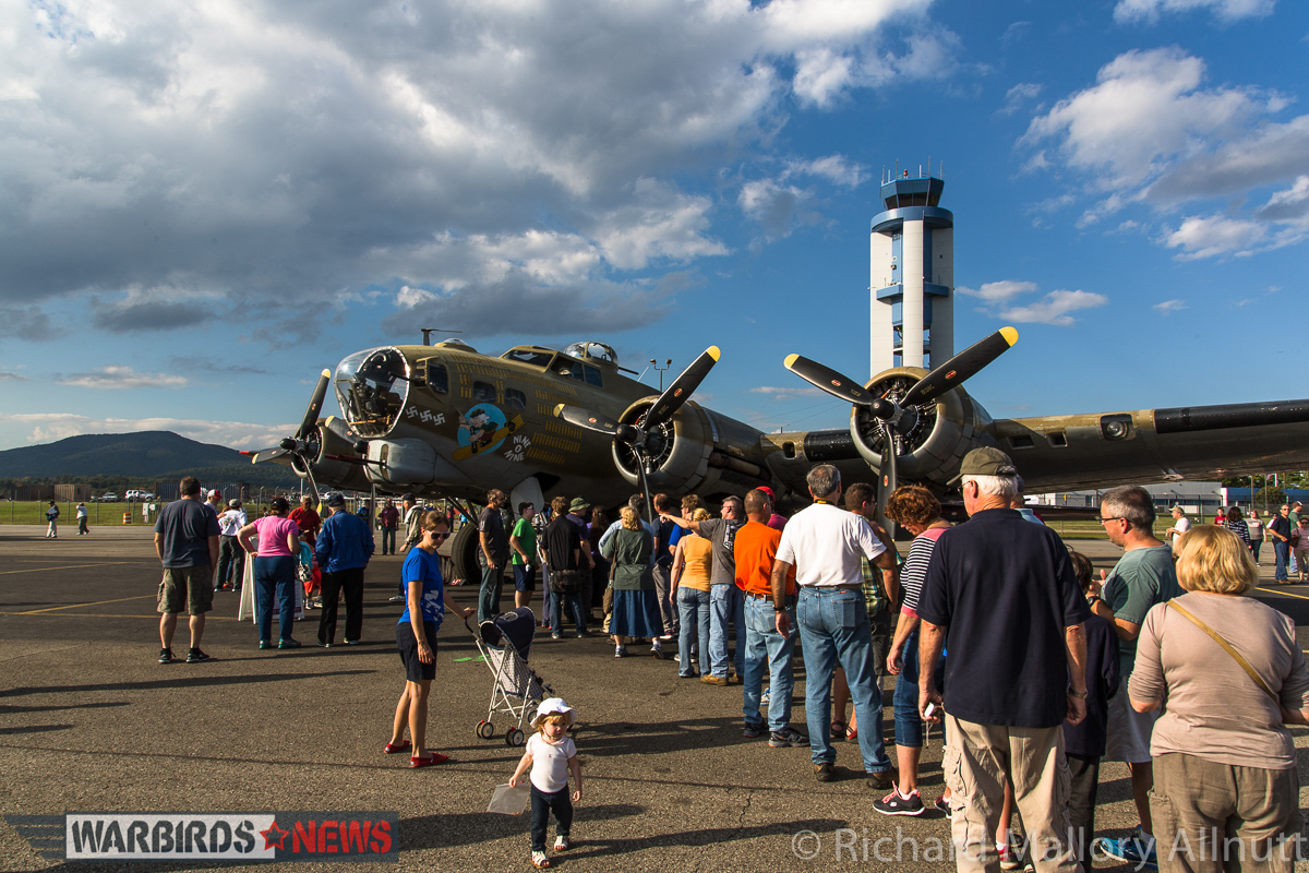 There were long lines to see inside the bombers. (photo by Richard Mallory Allnutt)
