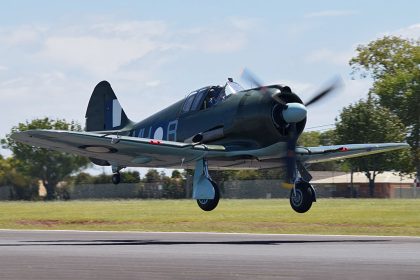 CAC Boomerang A46 54 takes to the air at Toowoomba Qld