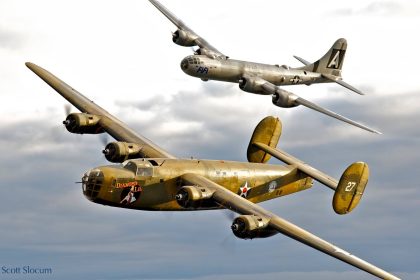 CAF AirPower History Tour B 29 FIFI and B 24 Diamond Lil