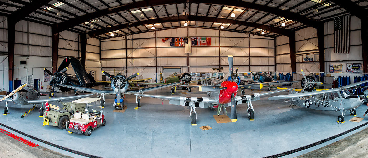 CAF Airbase Georgia Hangar with all planes