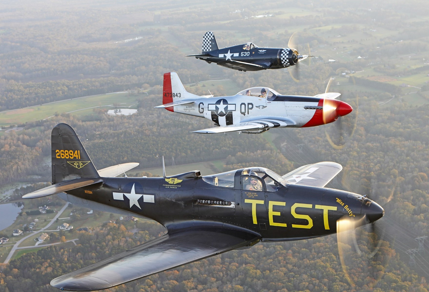 CAF Airbase Georgia P 63 P 51 and Corsair Wilhoff