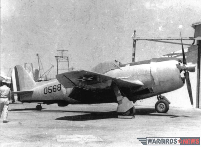 Following the end of Guatemalan hostilities, the surviving Thunderbolt joined the country's unified air force as 0568. (photo via Augusto de León Fajardo)