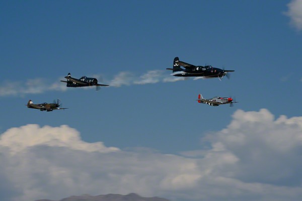 CAF SoCal Wing's flyover whipped the crowds in attendance into a frenzy (Image Credit: Moose Peterson)