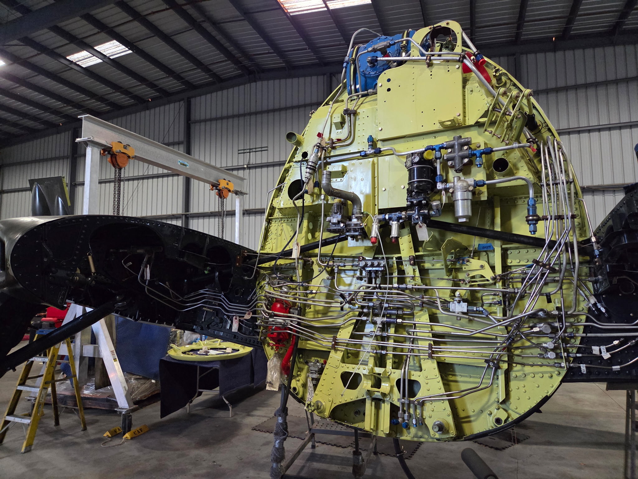 CAF SoCal’s F8F-2 Bearcat Restoration Moves Forward 20 CAF Socal Wing Grumman F8F 2 Bearcat BuNo. 122674 Restoration Commemorative Air Force