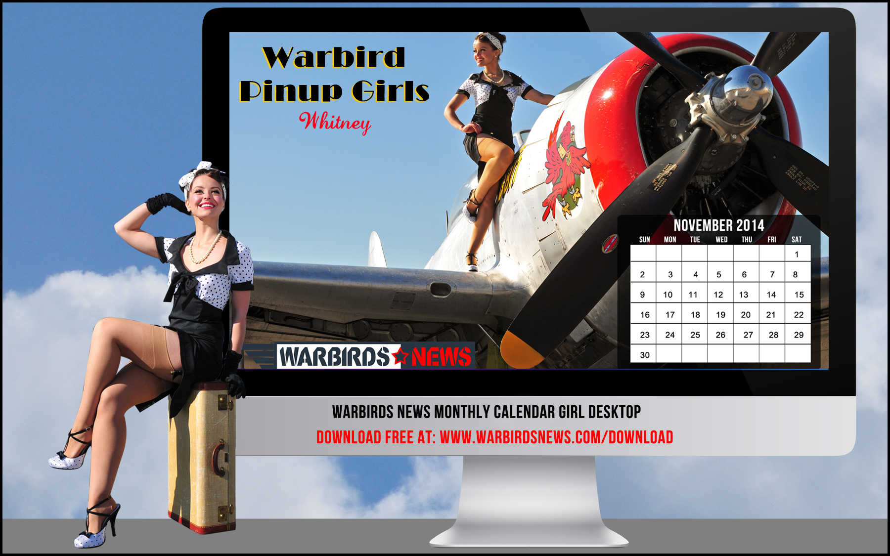 November Warbird Pinups Girl Calendar