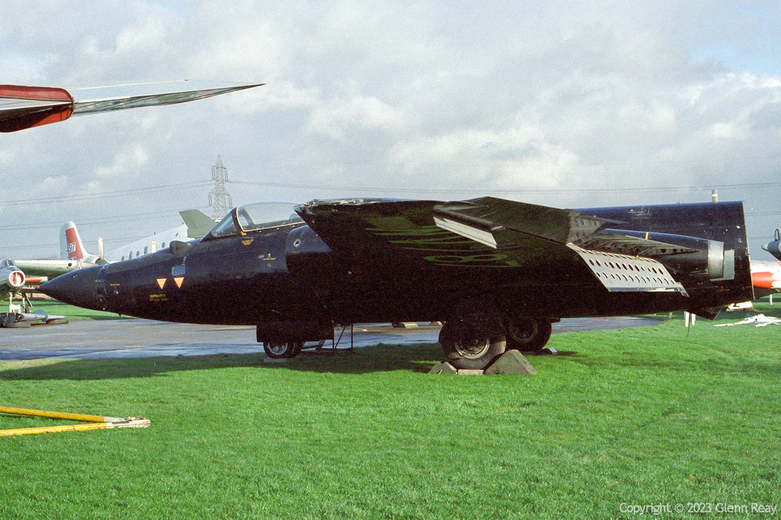Newark Air Museum Winter Conservation Work Advances on Canberra WV787 and Other Key Aircraft 17 Canberra B.2mod WV787 at Newark Air Museum 1985 Glenn Reay