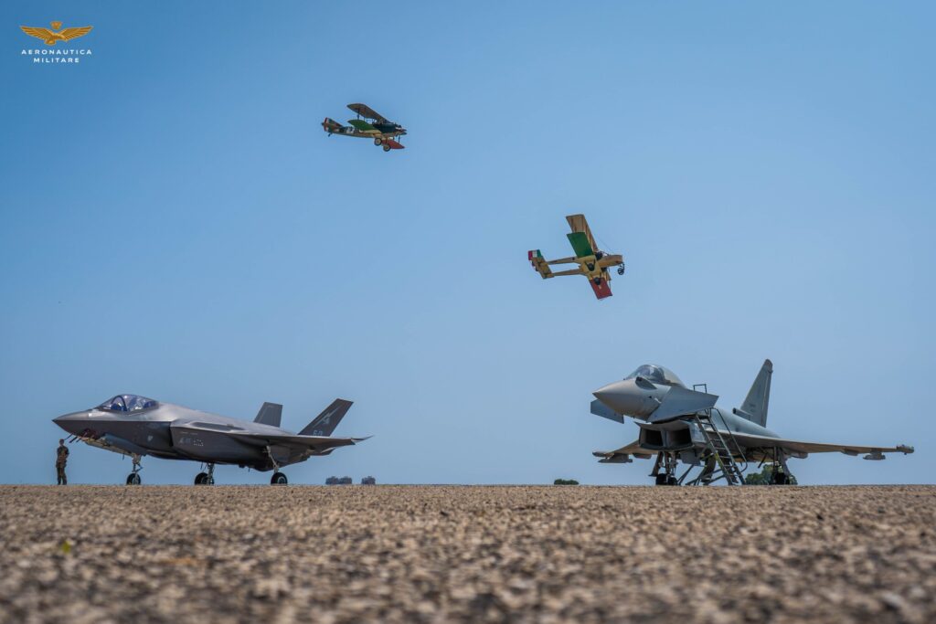 Jonathan Collection’s Caproni Ca.3R and SPAD XIII Honor WWI Fallen During Asiago Anniversary Flight 28 Caproni Ca.3 100th Anniversary Italian Air Force 1