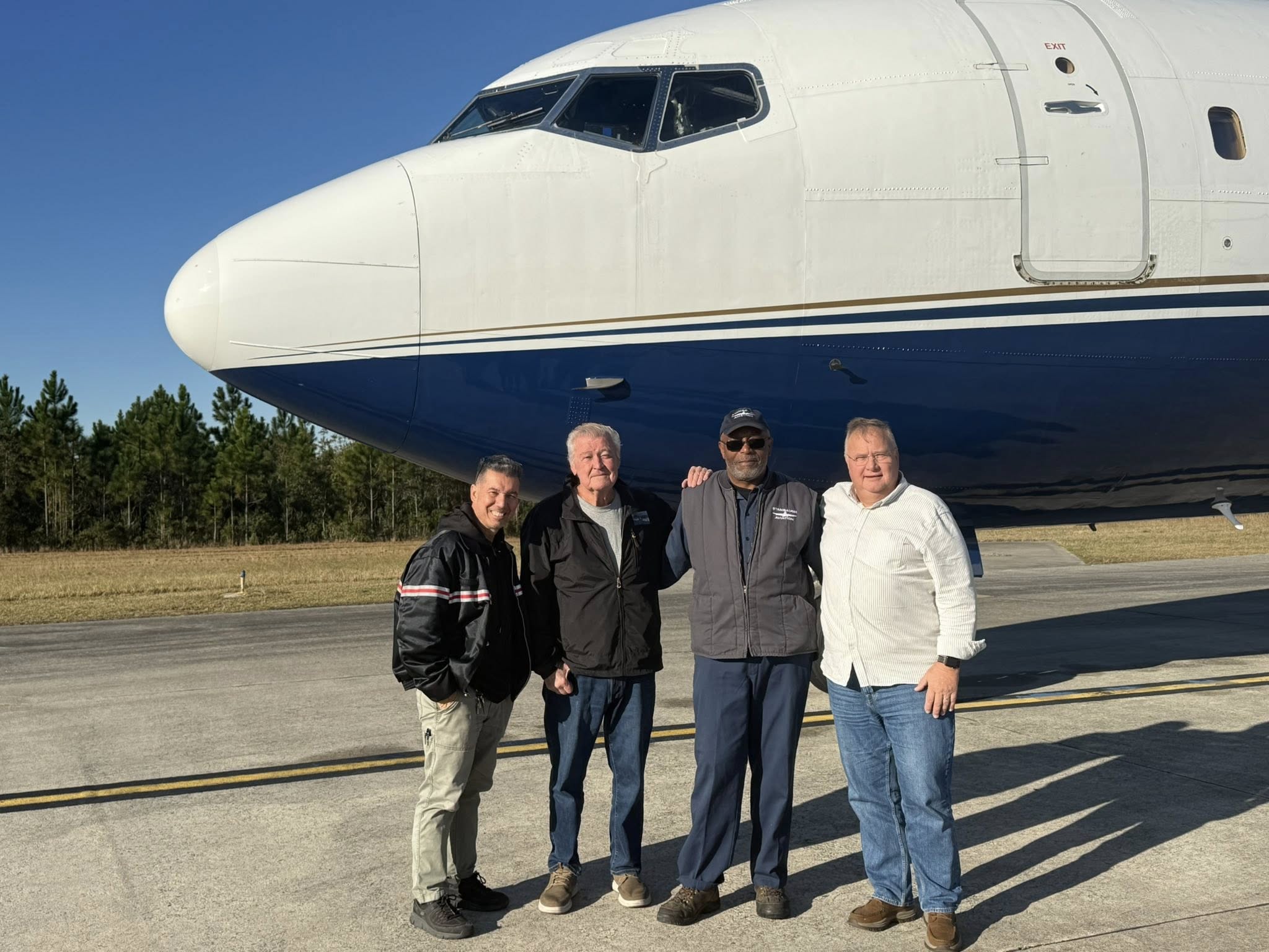 The Last Captain of a VIP Boeing 727: David Morrison and the Final Flight of VP-BAP 12 Capt Morrison with Crew B 727 n