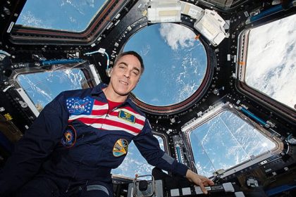 Chris Cassidy in the International Space Station. NASA photo