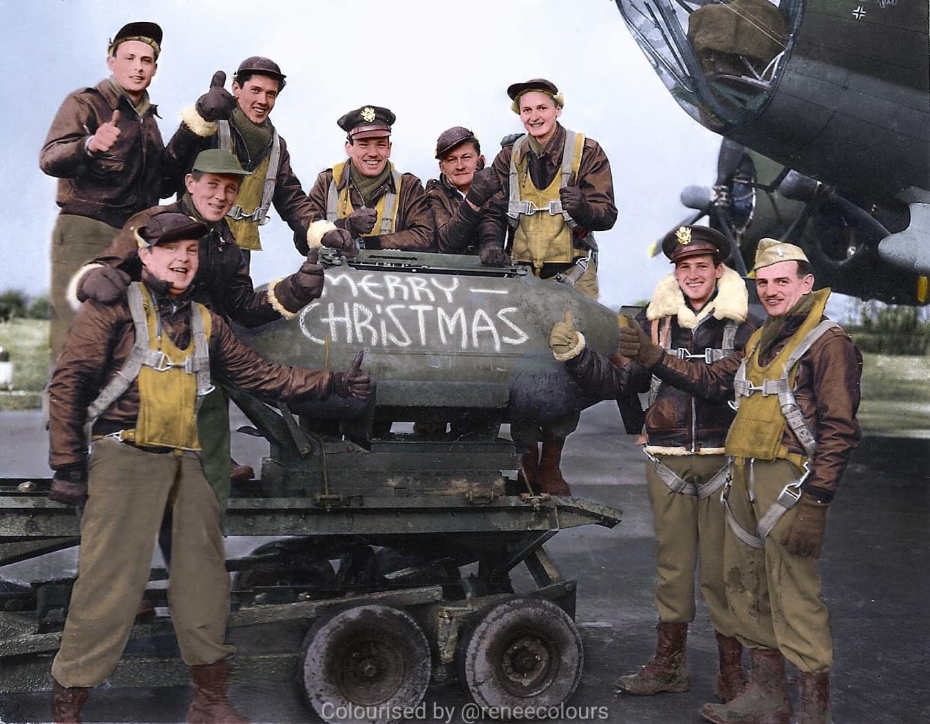 Christmas at the 385th BG