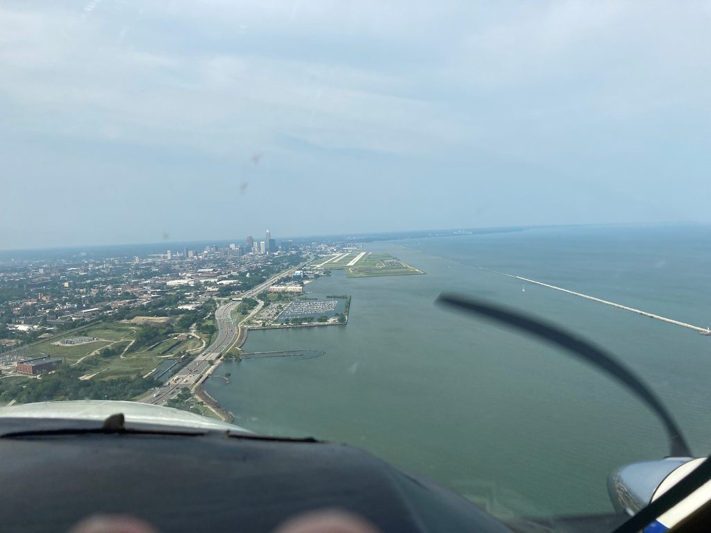 Call to Action: Why Saving Burke Lakefront Airport Means Saving The Cleveland National Air Show 12 Cleveland Burke Waterfront Airport from the cockpit