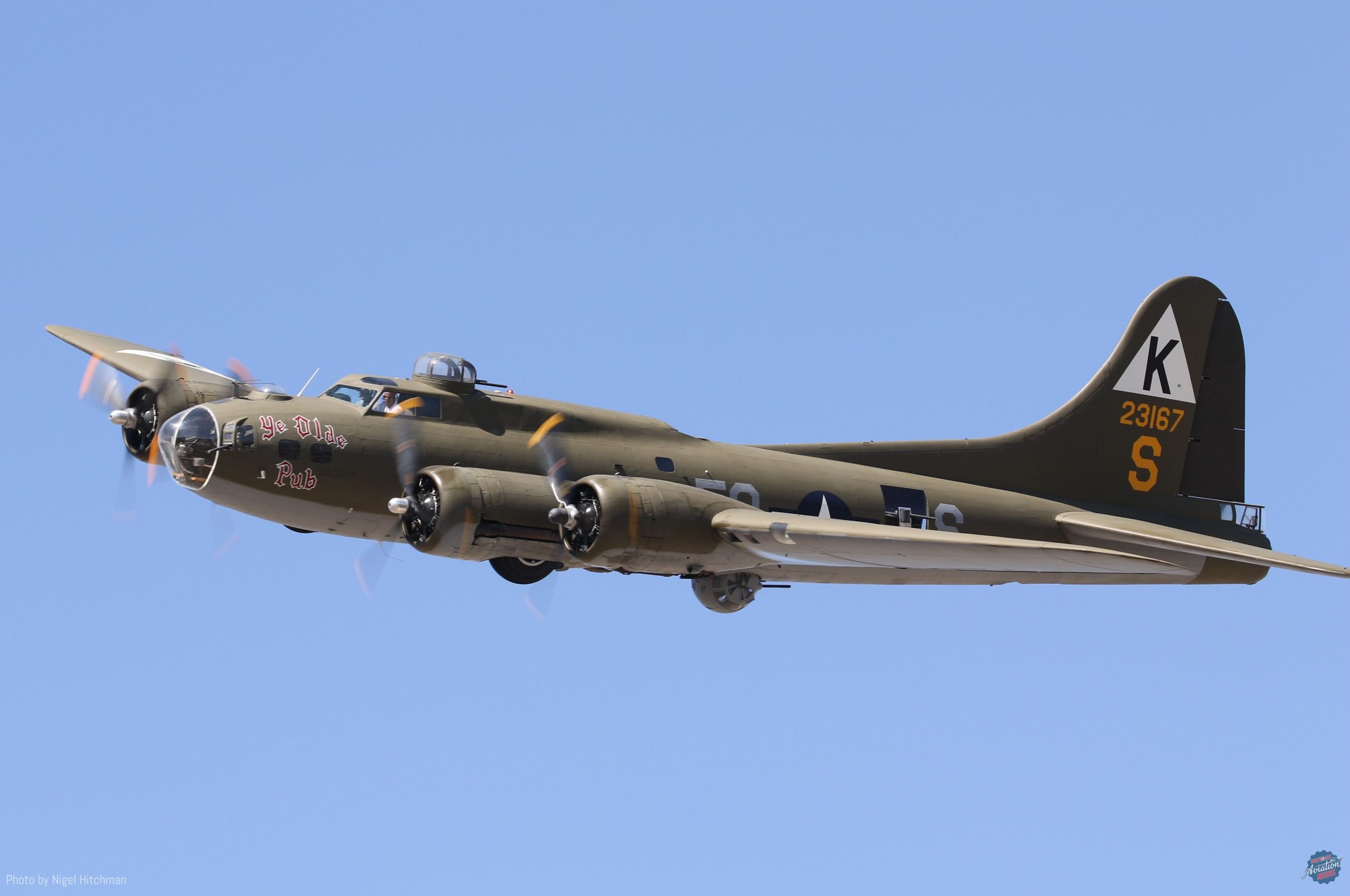 Close up look at B 17 Ye Olde Pub formerly Chuckie Madras Maiden during a solo pass scaled