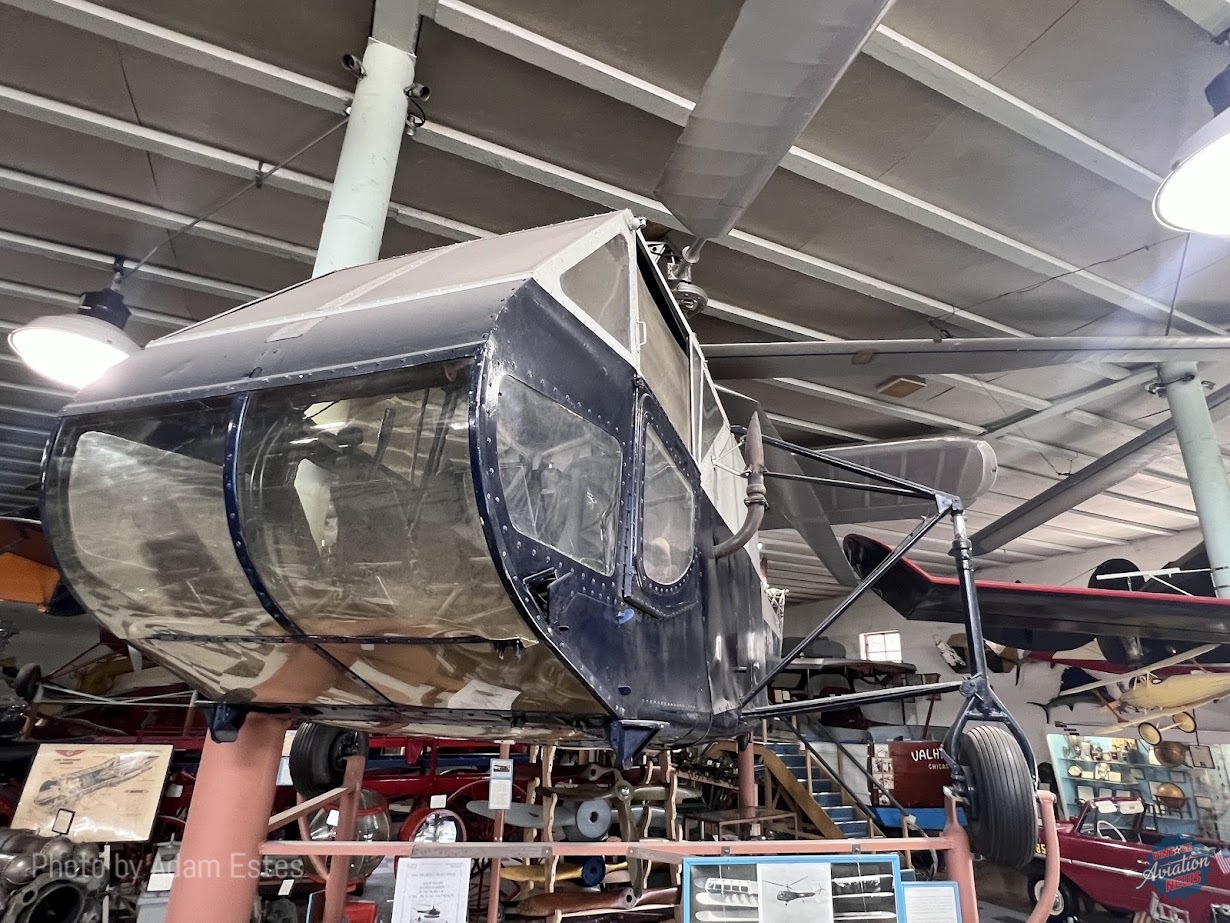 Close up view of the Sikorsky HNS 1 R 4 Hoverfly at the Harold Warp Pioneer Village Adam Estes