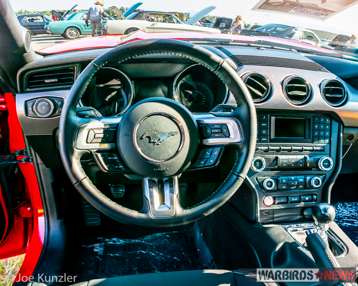 Cockpit of a 2016 Ford Mustang. (photo by Joe Kunzler)