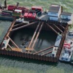 Cofferdam Aerial Shot