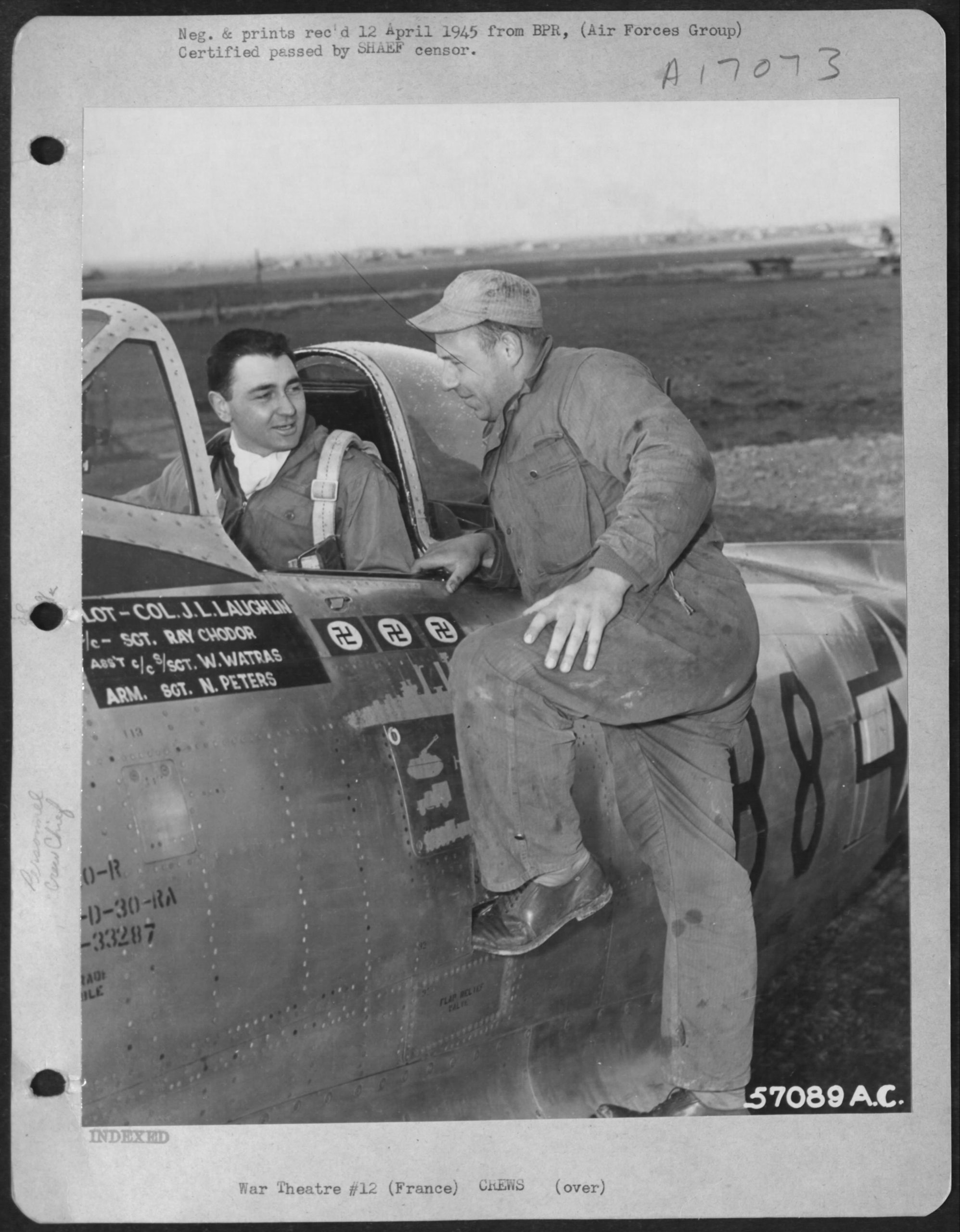 Colonel Joe Laughlin Commanding Officer of the 362nd Fighter Group scaled