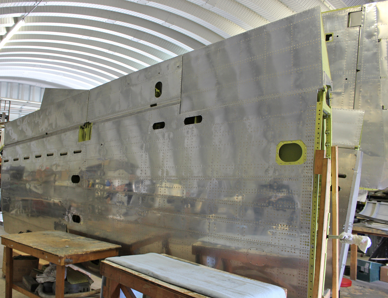 The completed outer wing panel. (photo via Tom Reilly)