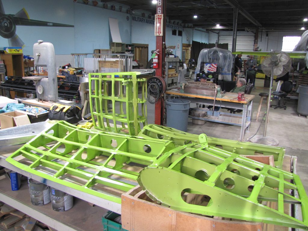 Corsair The Corsairs inner flap structures are complete.