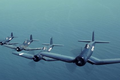 Corsairs of Black Sheep in flight