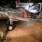 Curtis P 36A Hawk diorama with a portrayal of Lt. Phillip Rasmussen on display in the WWII Gallery at the National Museum of the U.S. Air Force. U.S. Air Force photo by Ken LaRock 1