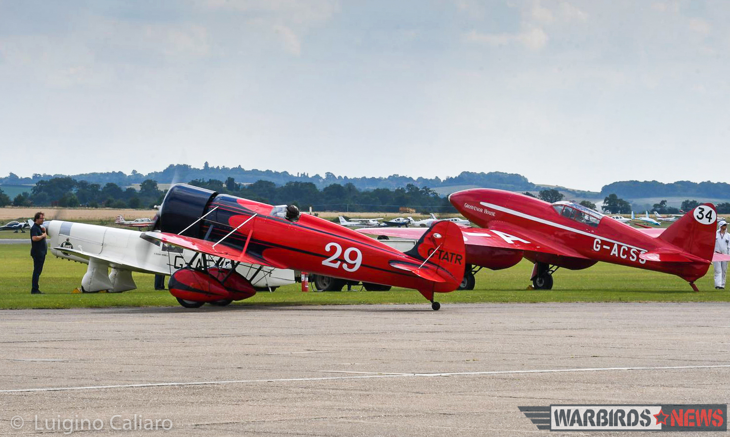 The racers taxiing out for takeoff. (photo by Luigino Caliaro)