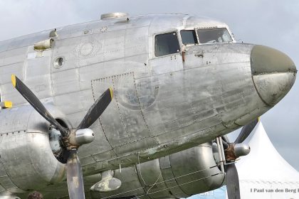DC 3 F BLOZ Departs La Ferté Alais for New Home in Belgium 814