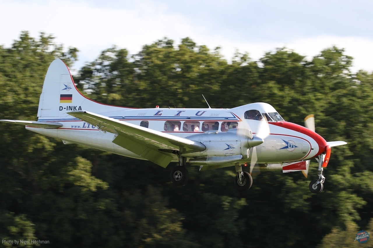 Hahnweide Old Timer Fly-In 2025 Part 2: A Spectacular Showcase of Vintage Aircraft 38 DH 104 Dove D INKA 7D2 3450