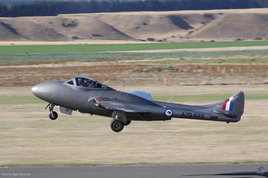 Warbirds Over Wanaka 2026 Delivers Spectacular Easter Weekend Airshow in New Zealand 31 DH Vampire 7D2 3312