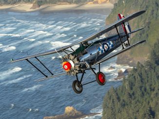 DLeininger Bristoll Bulldog Over Cape Meares Oregon 11 X 14 Low Res 1