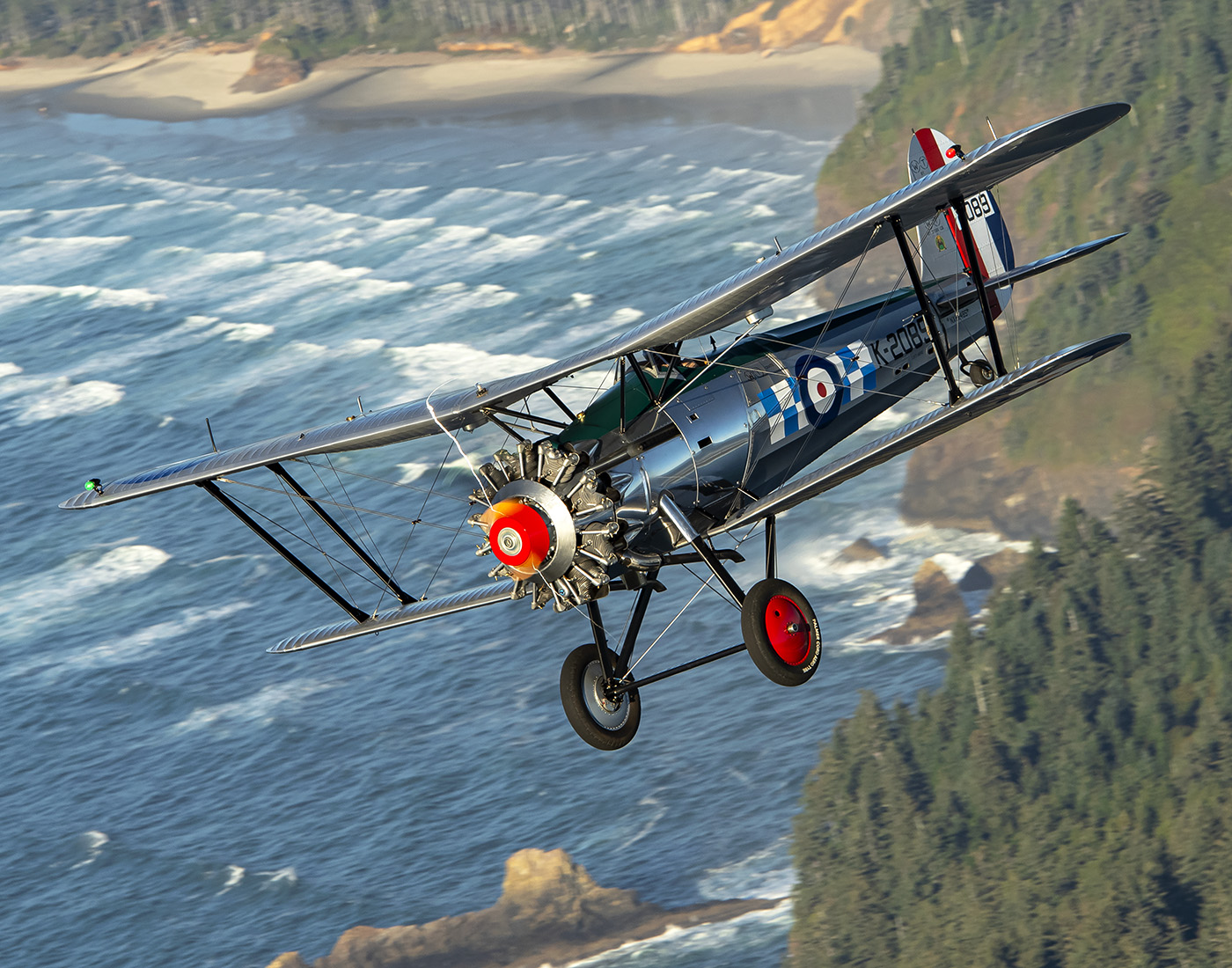 DLeininger Bristoll Bulldog Over Cape Meares Oregon 11 X 14 Low Res 1