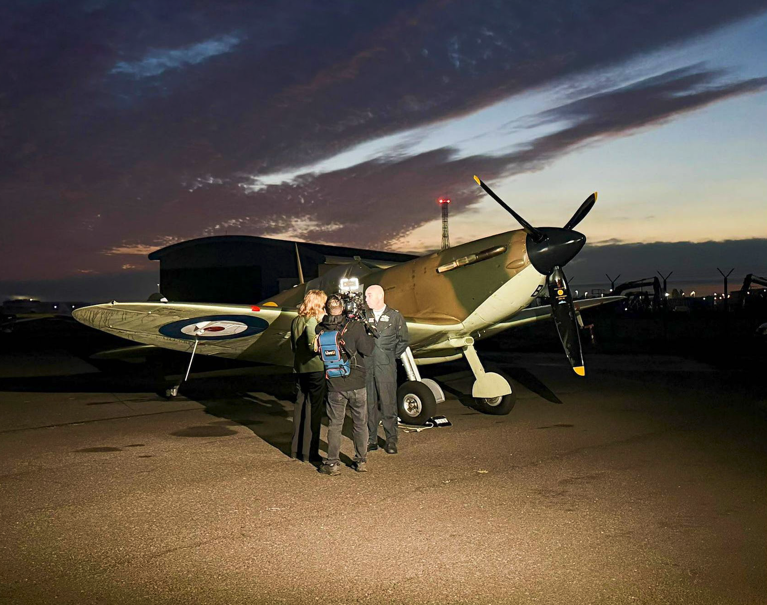 Dawn TV interview at Lee on Solent with OC BBMF for ‘Good Morning Britain