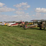 De Havilland Moth Club fly in Oaksey Park Wiltshire England 5483