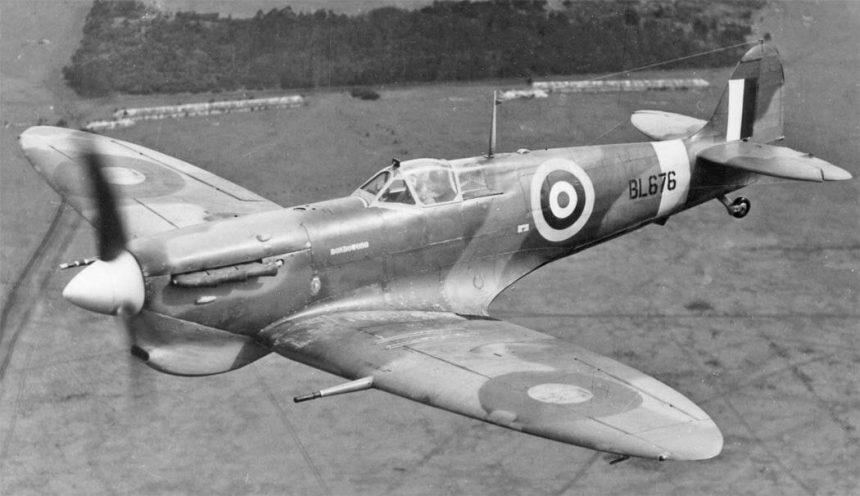 Deck based Spitfire Mk.VB BL676 which became the prototype of the Seafire Mk.IB