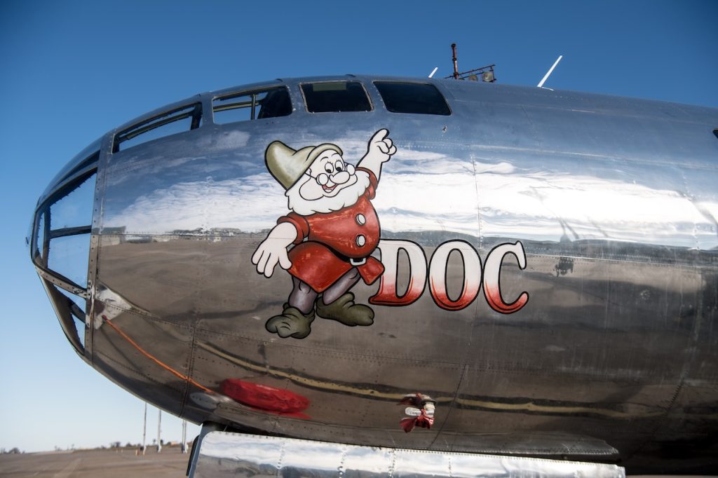 B-29 DOC Reschedules Early 2026 Tour Stops Due to Engine Maintenance 13 Doc B 29 nose art
