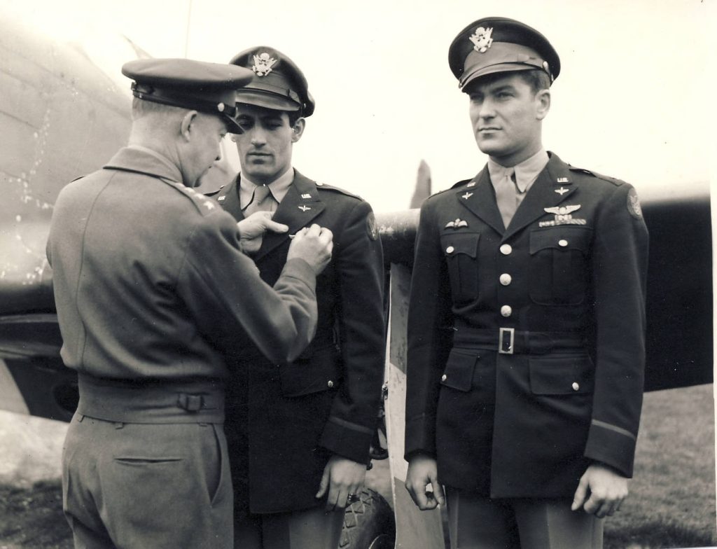 Don Blakeslee's War: How America's Fighting-est Fighter Pilot Shaped the Legendary Fourth Fighter Group 32 Don Gentile and Don Blakeslee Distinguished Service Cross presentation