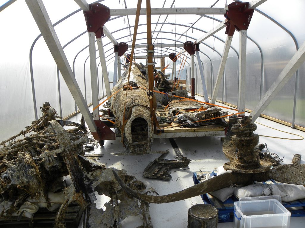 Dornier fuselage in tunnels