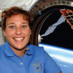 Dottie Metcalf Lindenburger onboard the International Space Station. NASA photo